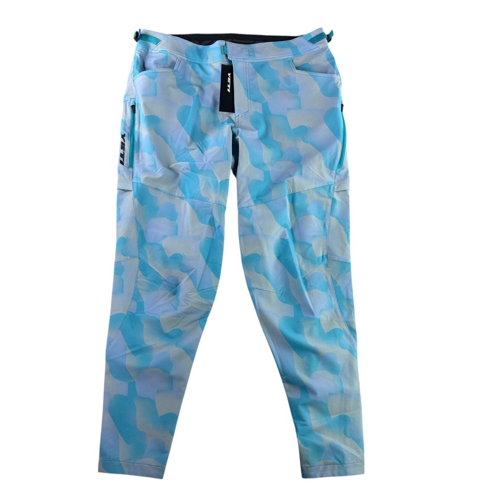 Yeti Cycles Willoughby Pant Women LG Turq Clouded Blue Camo MTB W25TWLG0398